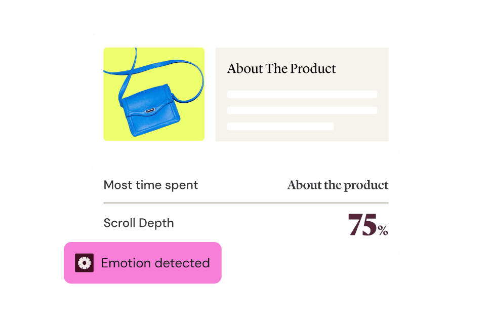 Visitor assigned to an emotional need profile