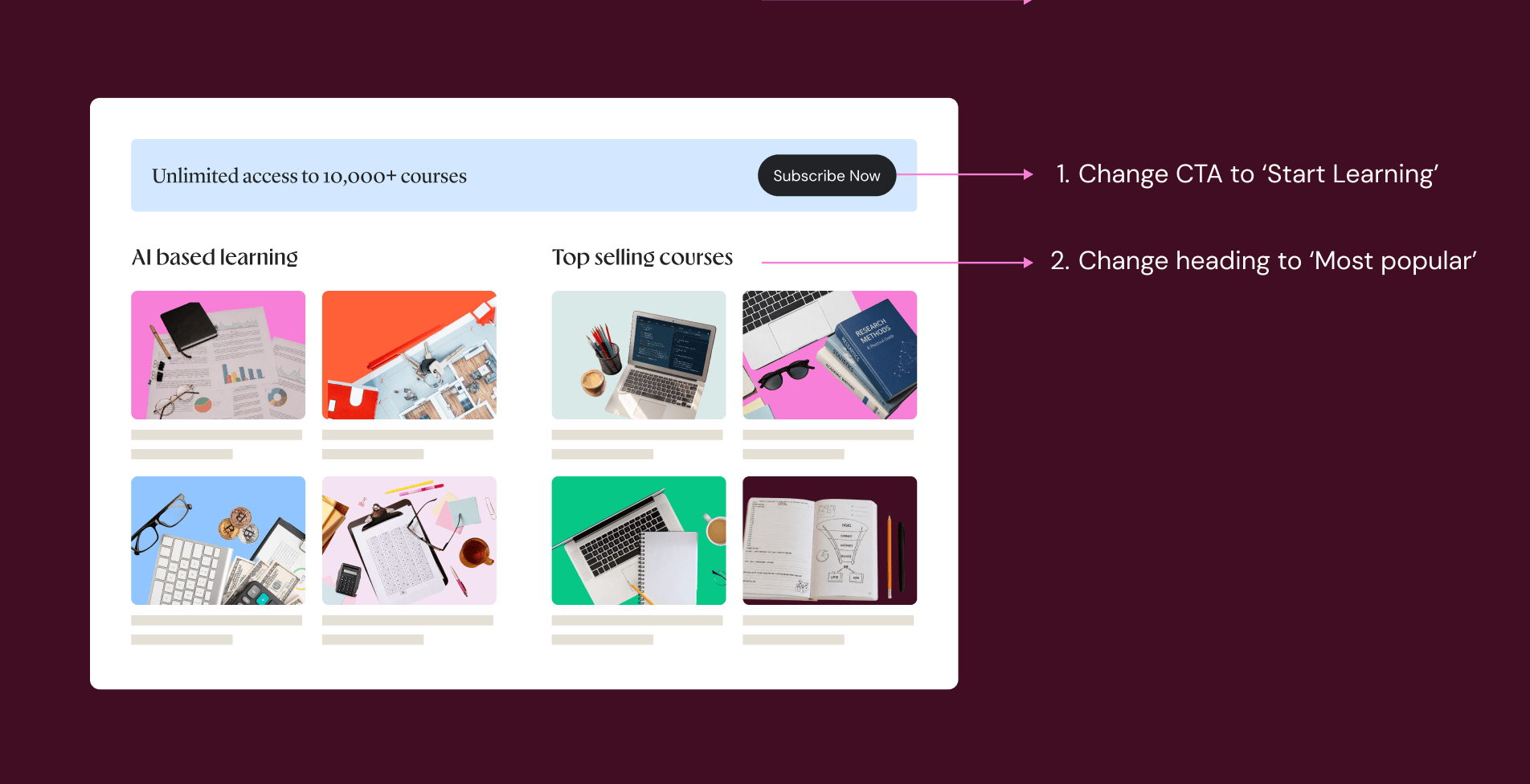 Optimize a high-traffic ad landing page
